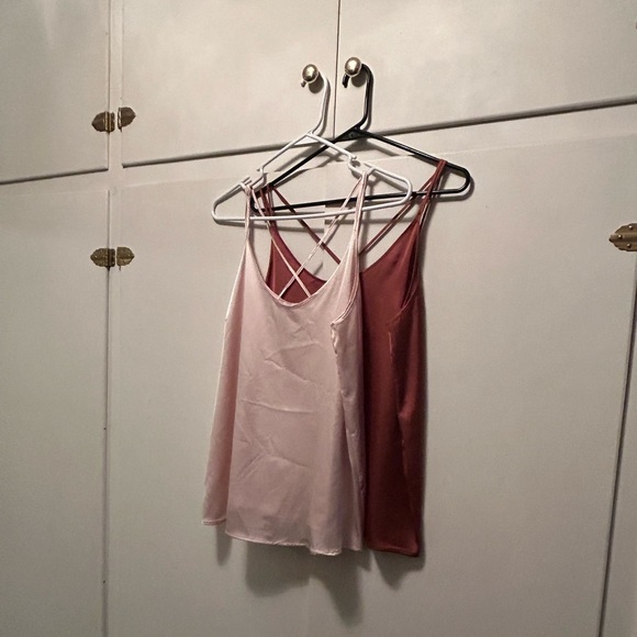 Two Satin Spaghetti Strap Camisoles - Picture 11 of 12